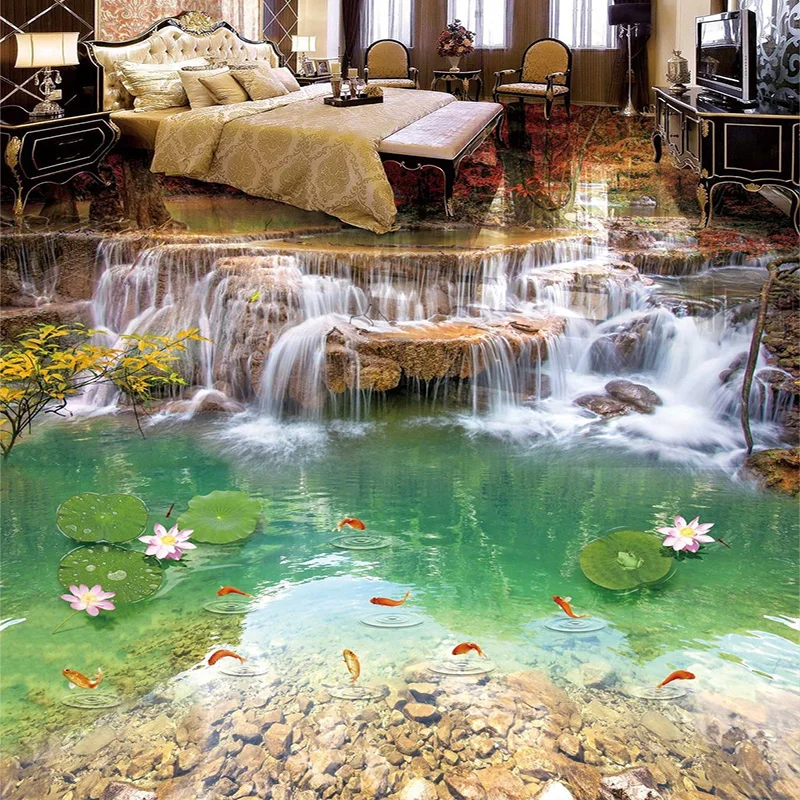 Photo Wallpaper 3D Waterfalls Landscape Floor Tiles Murals Living Room Bedroom Classic Home Decor PVC Waterproof Papel De Parede
Photo Wallpaper 3D Waterfalls Landscape Floor Tiles Murals Living Room Bedroom Classic Home Decor PVC Waterproof Papel De Parede