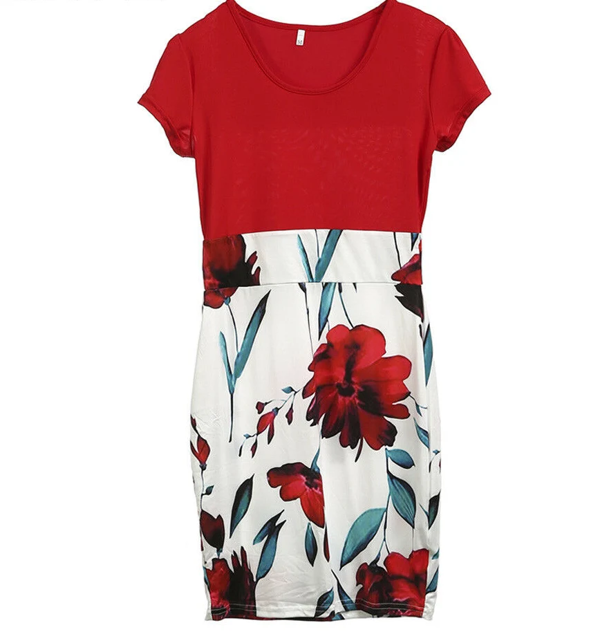 Womens Floral Bodycon Dress Evening Party Short Sleeve High Waist Summer Beach Hip Dress
Womens Floral Bodycon Dress Evening Party Short Sleeve High Waist Summer Beach Hip Dress