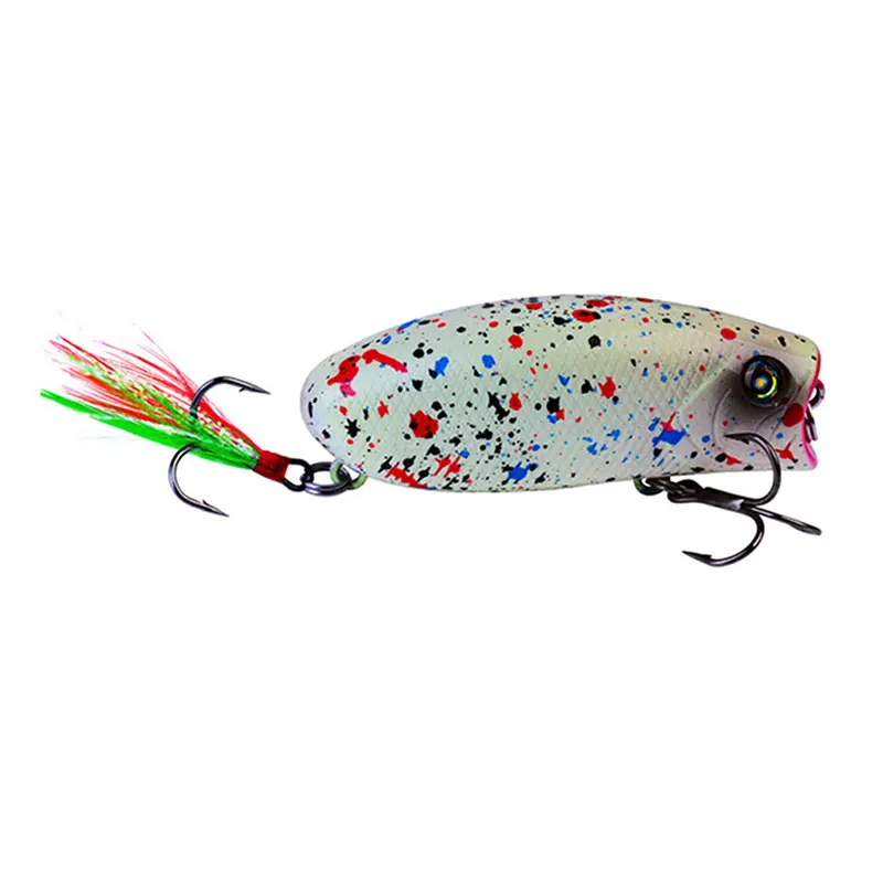1Pcs Popper Lures Baits Bionic 5.7cm 10g Artificial Hard Plastic Colorful Fishing Hard Lure with Treble Hooks for Bass
1Pcs Popper Lures Baits Bionic 5.7cm 10g Artificial Hard Plastic Colorful Fishing Hard Lure with Treble Hooks for Bass