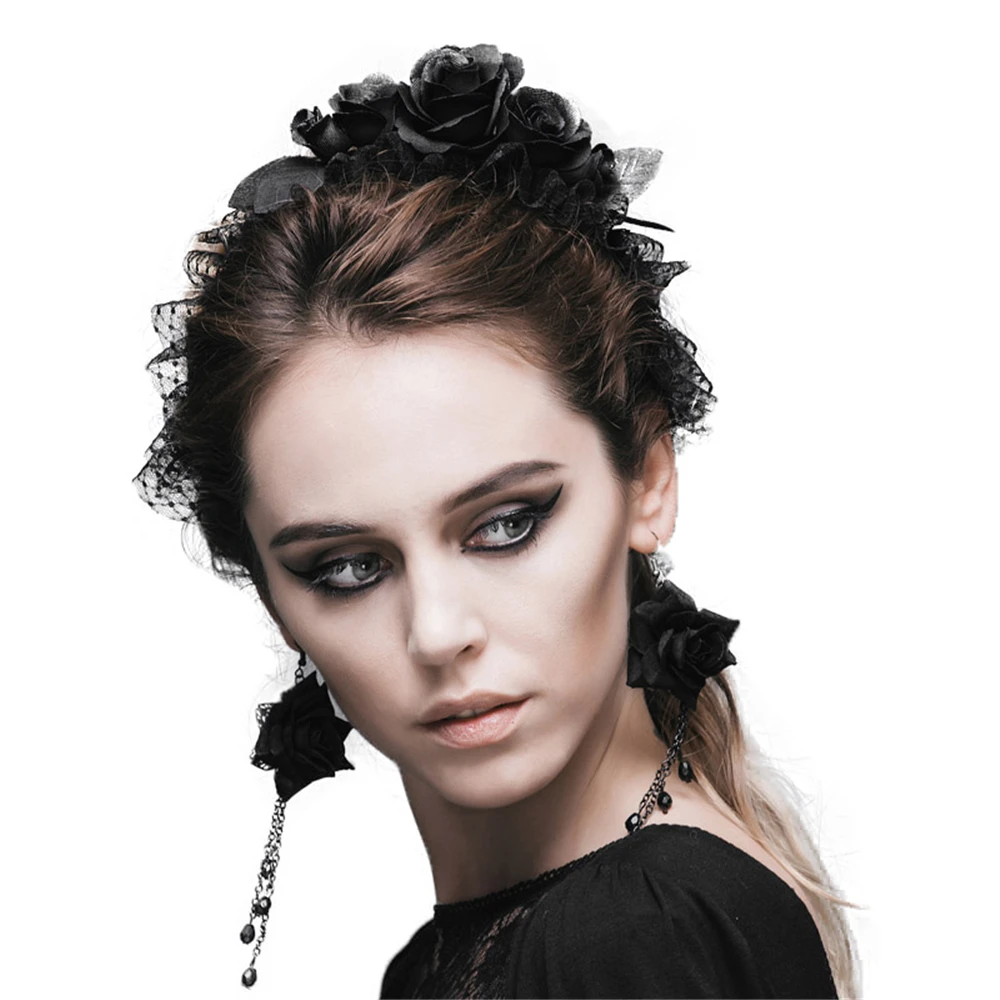 Hot Sale Gothic Five Roses Hair Band Women Fashion Devil Brand Flower Elastic Headband Black Rose Headwear Accessories AS024
Hot Sale Gothic Five Roses Hair Band Women Fashion Devil Brand Flower Elastic Headband Black Rose Headwear Accessories AS024