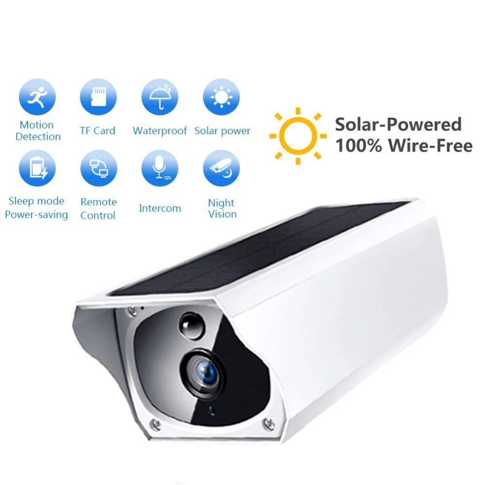 1080P Solar Powered WiFi IP Camera 2MP Wireless Security Surveillance Waterproof Outdoor Charging Battery Camera PIR Bullet Mot
1080P Solar Powered WiFi IP Camera 2MP Wireless Security Surveillance Waterproof Outdoor Charging Battery Camera PIR Bullet Mot