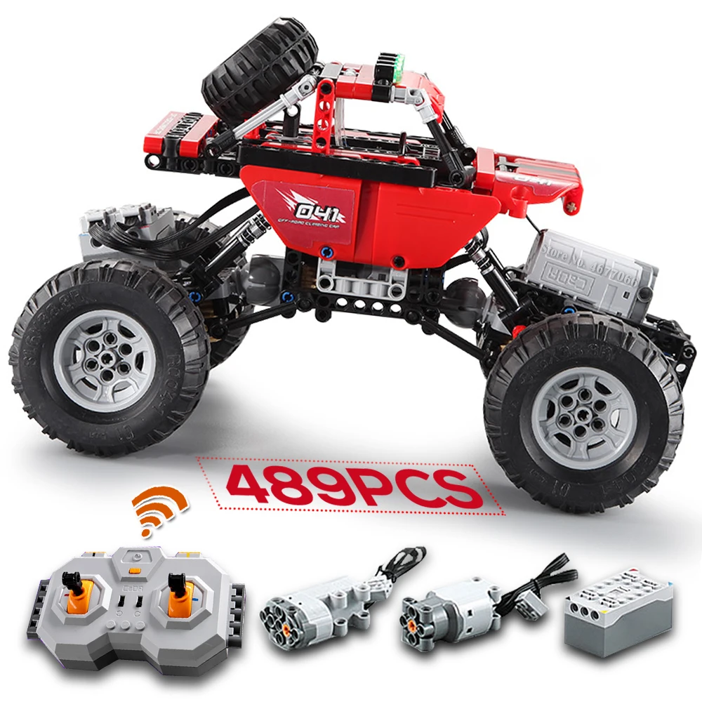 Building Blocks RC Car 4wd 4x4 off road climbing car Model diy kit Remote Control cars Toys for children boys
Building Blocks RC Car 4wd 4x4 off road climbing car Model diy kit Remote Control cars Toys for children boys
