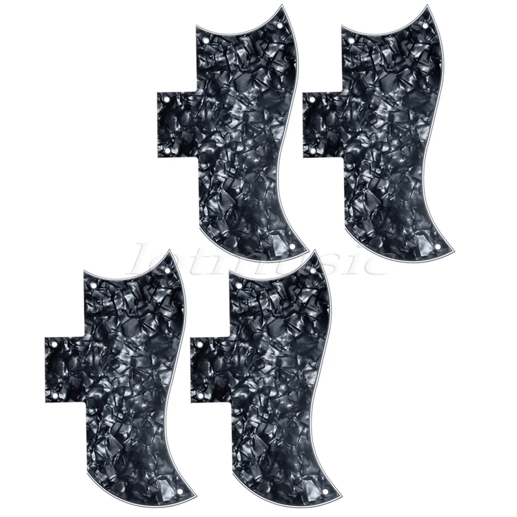 4Pcs Black Pearl 3Ply 5hole Pickguard Scratch Plate For Electric Guitar Replacement
4Pcs Black Pearl 3Ply 5hole Pickguard Scratch Plate For Electric Guitar Replacement