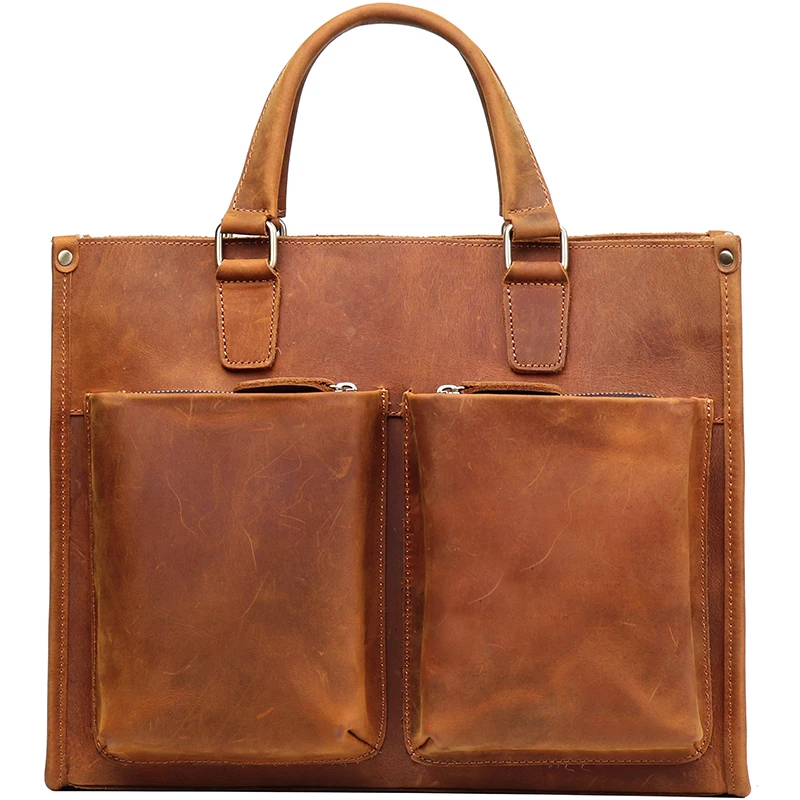 Vintage Leather Men Handbag Male Laptop Bag Briefcase Computer Shoulder Crossbody Bag Travel Bags Brown Crazy Horse Leather Big
Vintage Leather Men Handbag Male Laptop Bag Briefcase Computer Shoulder Crossbody Bag Travel Bags Brown Crazy Horse Leather Big