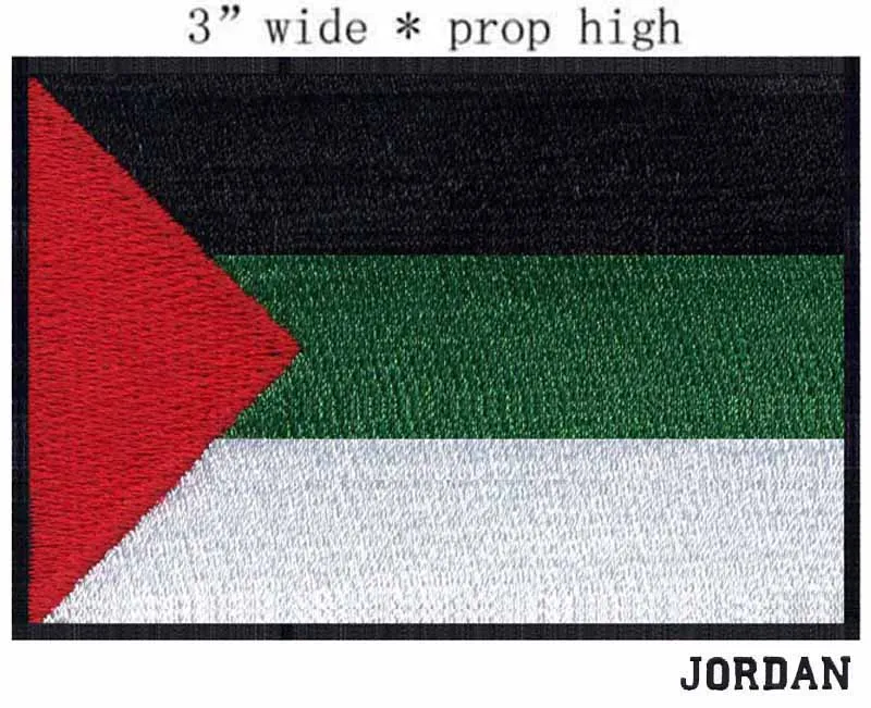 Arab Revolt Flag 3" wide embroidery patch for heat transfer patches/bag/iron applique
Arab Revolt Flag 3" wide embroidery patch for heat transfer patches/bag/iron applique
