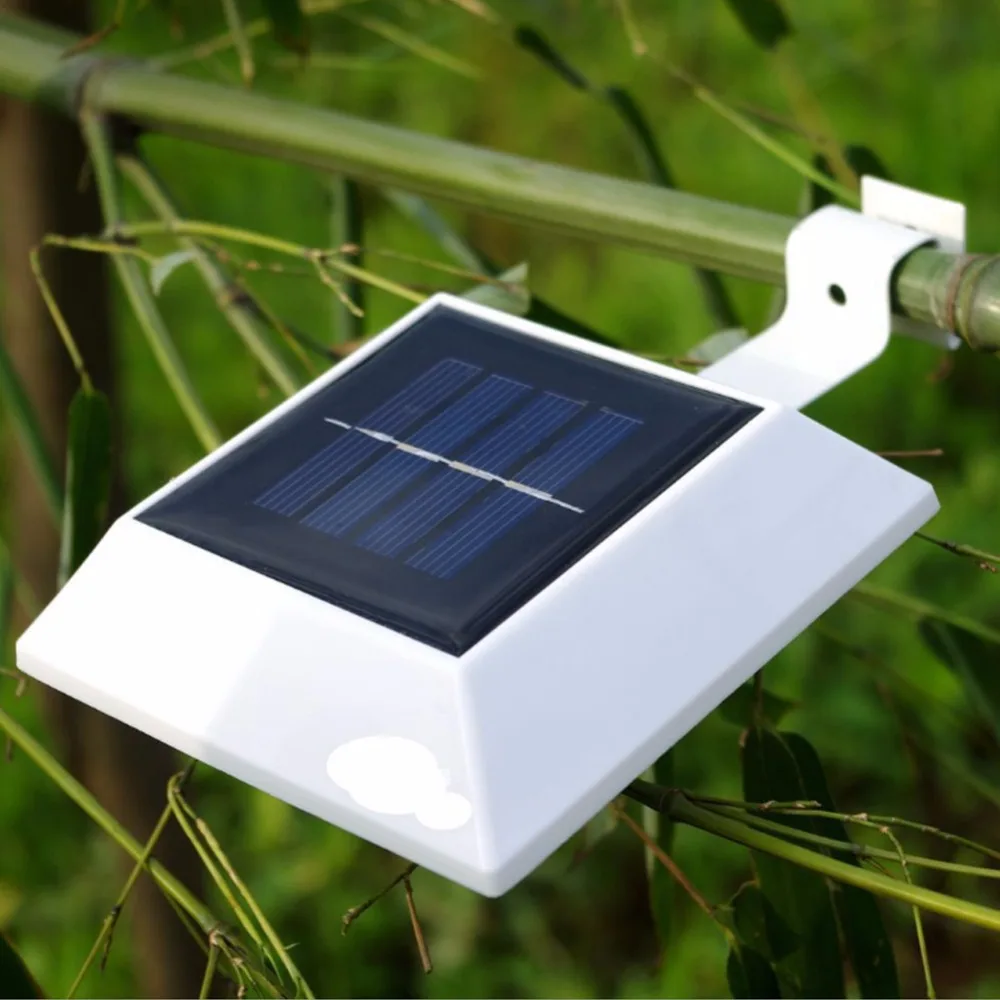 12 pcsWaterproof 2 Вт солнечного сада яркий 4Led Газон Свет человеческого тела Сенсор лампы