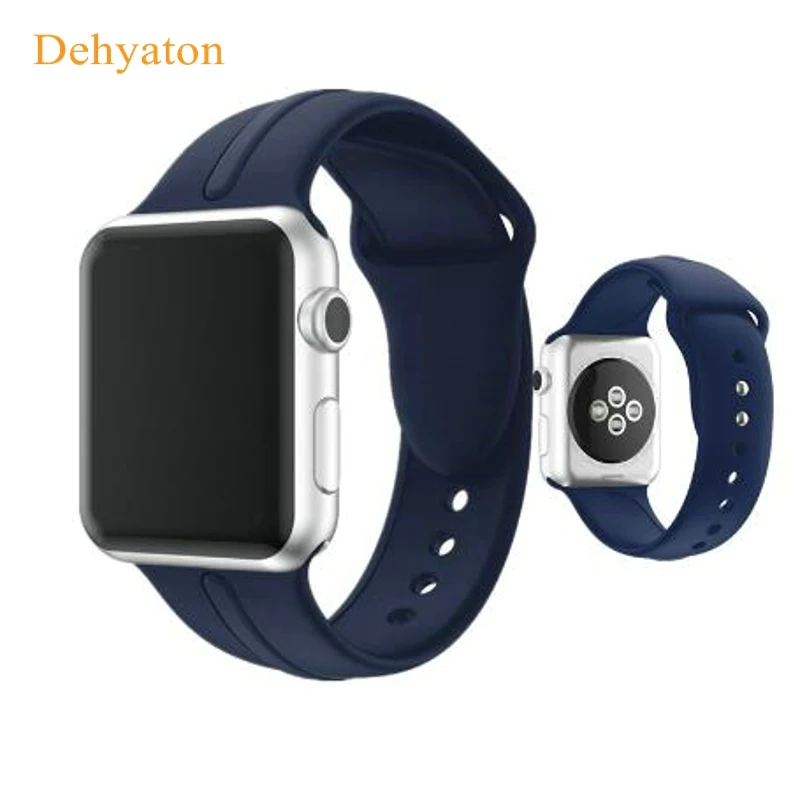 New Sport Bracelet Strap for Apple Watch Sport Band Soft Silicone 42mm Watchband 38mm Straps for iWatch Series 3 2 1 Watchbelt
New Sport Bracelet Strap for Apple Watch Sport Band Soft Silicone 42mm Watchband 38mm Straps for iWatch Series 3 2 1 Watchbelt