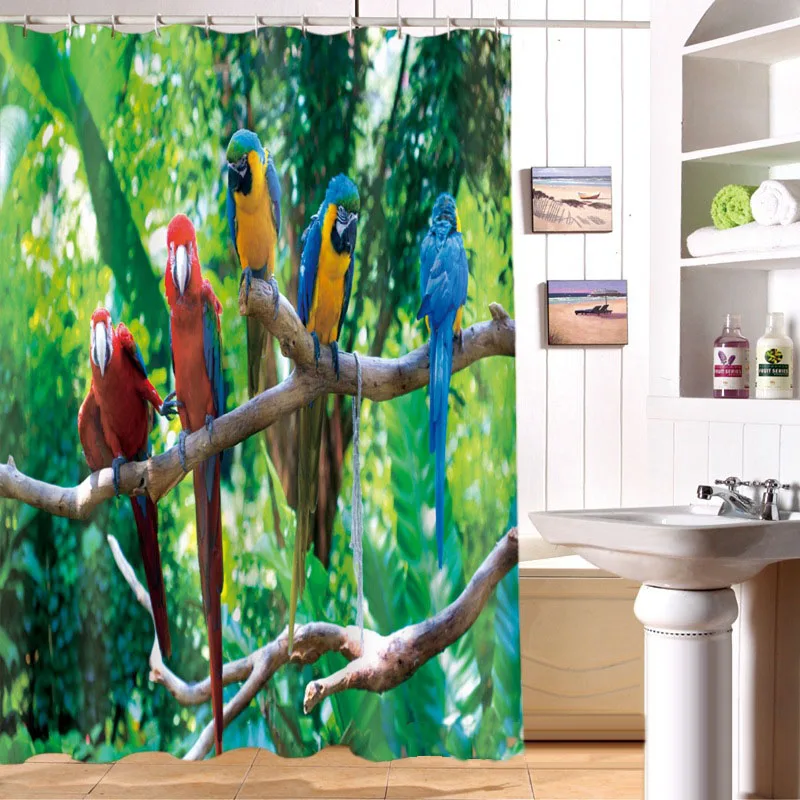 MYRU 3D Print Waterproof Birds Shower Curtains Bath Products Bathroom Decor with Hooks
MYRU 3D Print Waterproof Birds Shower Curtains Bath Products Bathroom Decor with Hooks