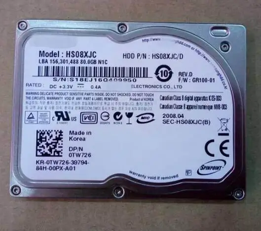 Новинка, жесткий диск 1,8 дюйма 80 Гб CE/ZIF HS08XJC для XT1 2510P 2710P, для замены планшетов MK1011GAH HS122JC MK1214GAH MK8009GAH
Новинка, жесткий диск 1,8 дюйма 80 Гб CE/ZIF HS08XJC для XT1 2510P 2710P, для замены планшетов MK1011GAH HS122JC MK1214GAH MK8009GAH