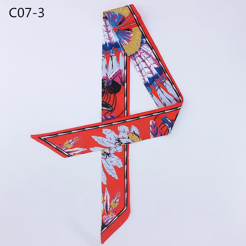New Design Twill Silk Scarf Women Vintage Feather Print Head Scarves Luxury Brand Summer Small Tie Bag Hair Ribbons
New Design Twill Silk Scarf Women Vintage Feather Print Head Scarves Luxury Brand Summer Small Tie Bag Hair Ribbons