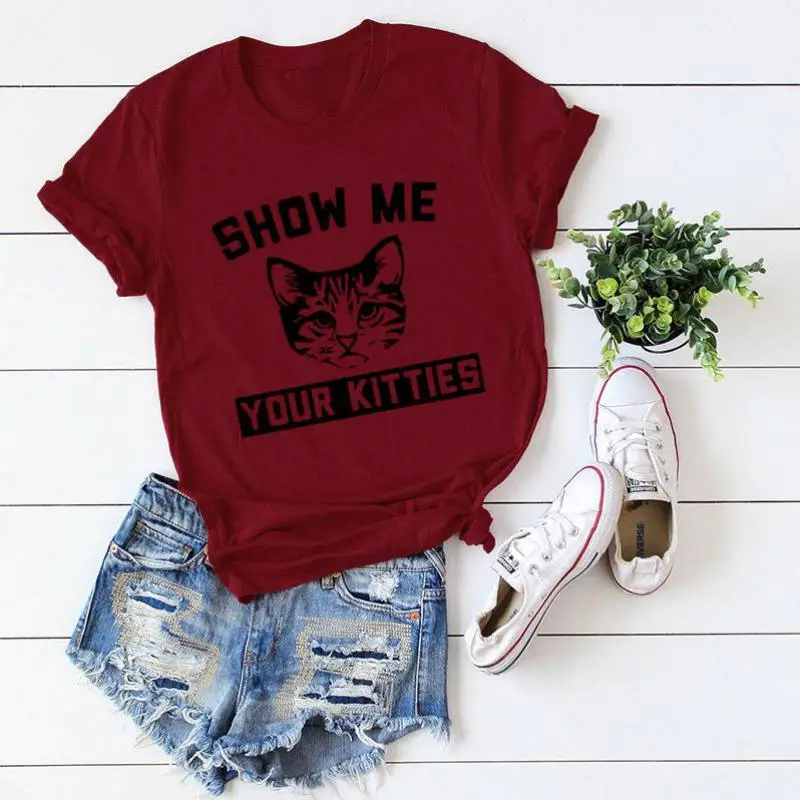 Yan Qing Huan Cotton Short Sleeve Slim Women's T-shirt 2019 Summer Fashion T-shirt Animal Print Harajuku O-neck Casual Tops Tees
Yan Qing Huan Cotton Short Sleeve Slim Women's T-shirt 2019 Summer Fashion T-shirt Animal Print Harajuku O-neck Casual Tops Tees