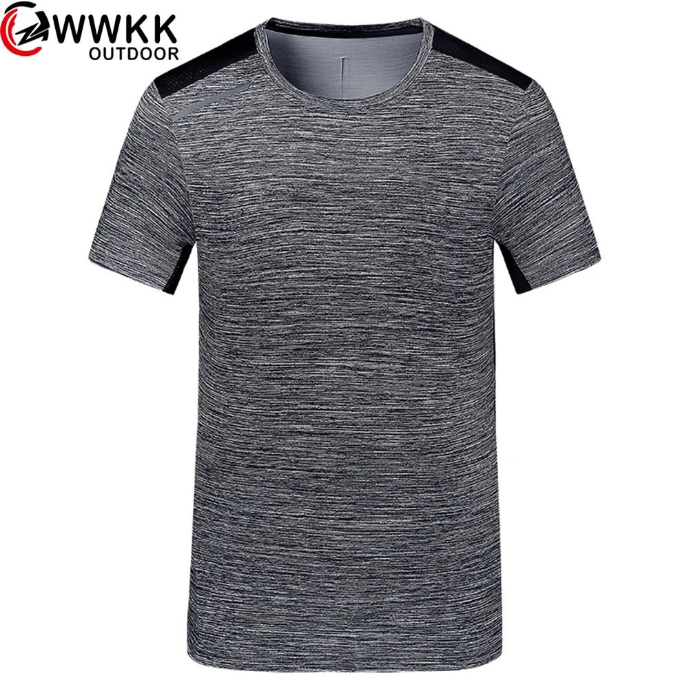 Summer Couple Models Quick-drying T-shirt Fan Color Short Sleeve Mesh Ventilation Fashion Round Neck Elastic Body Shaping Simple
Summer Couple Models Quick-drying T-shirt Fan Color Short Sleeve Mesh Ventilation Fashion Round Neck Elastic Body Shaping Simple