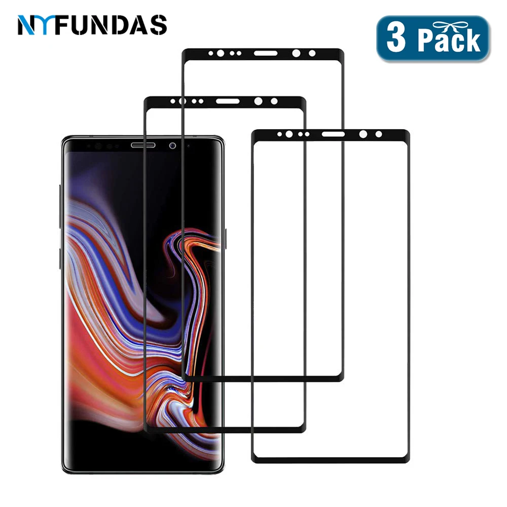 Фото NYFundas 3D полное покрытие закаленное стекло для samsung Galaxy note 9 8 s9 s8 plus Защитная пленка