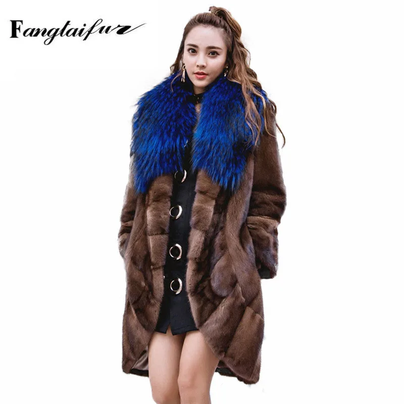 Ftangaiur Winter Import Velvet Mink Fur Coat With Fox Fur Collar Full Sleeve Slim Women X-Long Real Mink Fur Coats
Ftangaiur Winter Import Velvet Mink Fur Coat With Fox Fur Collar Full Sleeve Slim Women X-Long Real Mink Fur Coats