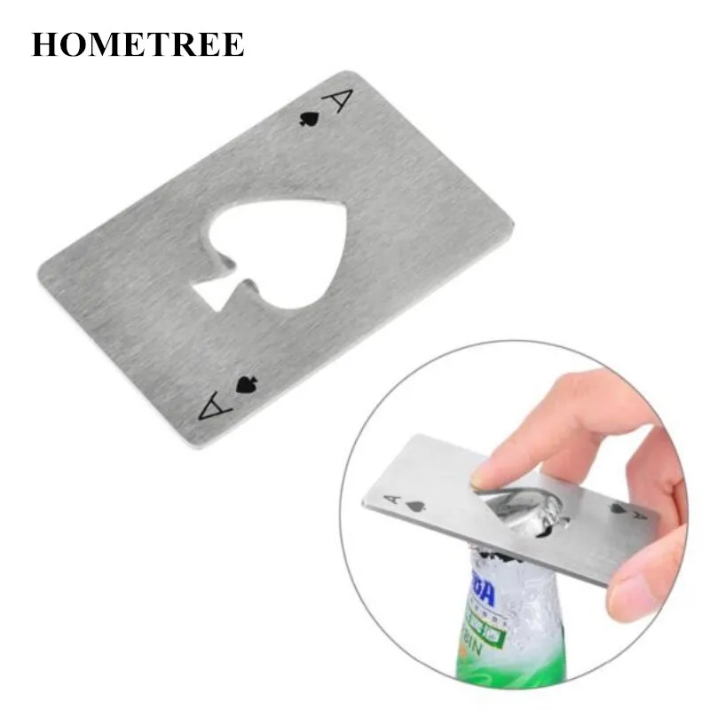 HOMETREE 1Pcs Openers 420 Staniless Steel Stylish Poker Playing Card Ace Spades Bar Tool Soda Beer Bottle Cap Opener Gift H625
HOMETREE 1Pcs Openers 420 Staniless Steel Stylish Poker Playing Card Ace Spades Bar Tool Soda Beer Bottle Cap Opener Gift H625