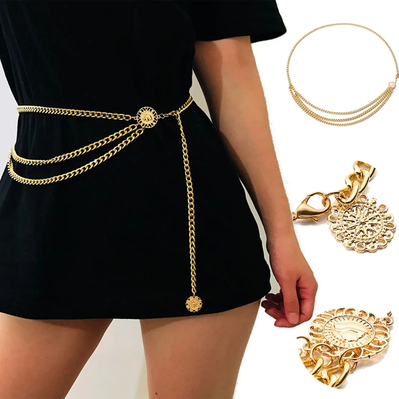 Hirigin 2019 New Women Fashion Metal Chain Belt Hip High Waist Gold Narrow Metal Chain Chunky Fringes Chain Belt Body Accessory
Hirigin 2019 New Women Fashion Metal Chain Belt Hip High Waist Gold Narrow Metal Chain Chunky Fringes Chain Belt Body Accessory