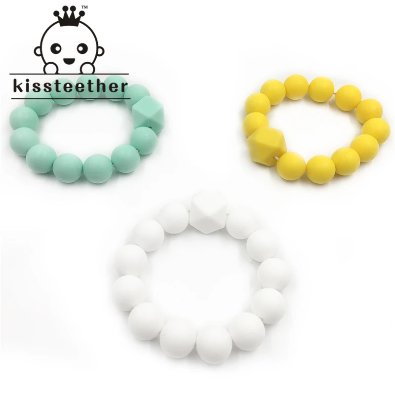 Baby Teether Gift Silicone Bracelet BPA Free Silicone Beads Teething Chew Jewelry Food Grade Materials DIY Baby Teether Toys
Baby Teether Gift Silicone Bracelet BPA Free Silicone Beads Teething Chew Jewelry Food Grade Materials DIY Baby Teether Toys