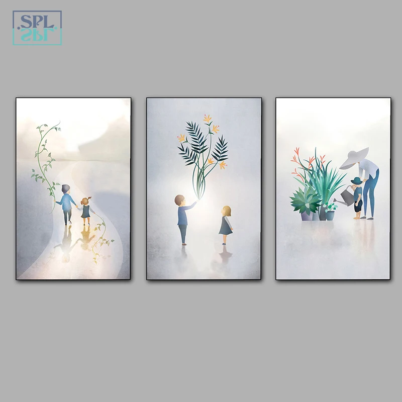 Nordic Green Plants Canvas Print Painting Happy Family Watercolor Wall Art Picture Nursery Baby Decor Cartoon Gardener Posters
Nordic Green Plants Canvas Print Painting Happy Family Watercolor Wall Art Picture Nursery Baby Decor Cartoon Gardener Posters