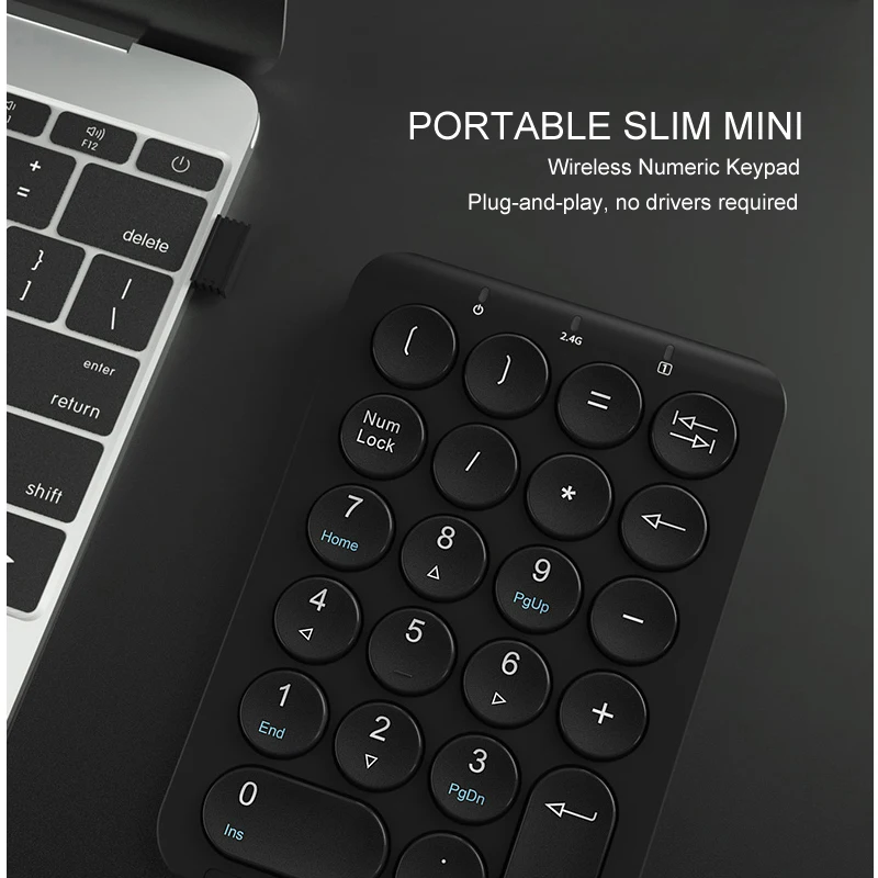 B.O.W 2.4Ghz Wireless Number Pad, USB Multi-Function Mini Numeric Keypad Keyboard for Laptop/ Desktop/ PC / Notebook
B.O.W 2.4Ghz Wireless Number Pad, USB Multi-Function Mini Numeric Keypad Keyboard for Laptop/ Desktop/ PC / Notebook