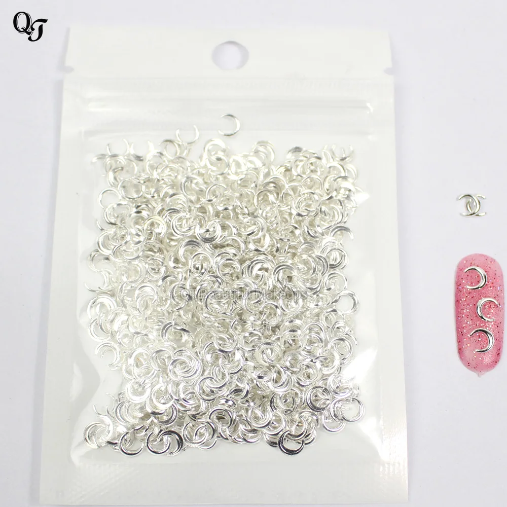 High Quality 1000Pcs Glitter Nail Art Sticker for 3d Nail Art Decorations Metal Polish Nail Art Tips Crescent Shape Design J21
High Quality 1000Pcs Glitter Nail Art Sticker for 3d Nail Art Decorations Metal Polish Nail Art Tips Crescent Shape Design J21