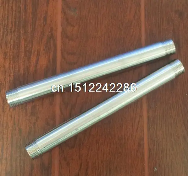 BSP 1/2" Male x 1/2" Male 304 Stainless Steel threaded Pipe Fitting SS304 L 200MM
BSP 1/2" Male x 1/2" Male 304 Stainless Steel threaded Pipe Fitting SS304 L 200MM