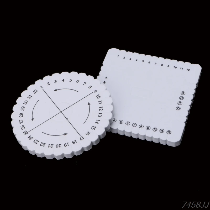 2 шт./компл. круглая и квадратная оплетка Kumihimo Бисерный шнур диск/оплетка диска