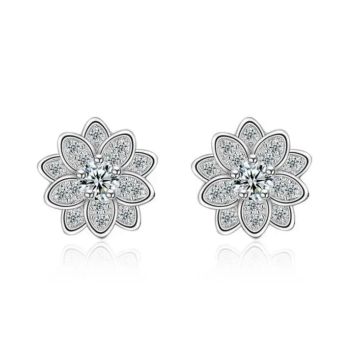 New arrival hot sell fashion shiny zircon flower 925 sterling silver ladies`stud earrings women jewelry drop shipping gift
New arrival hot sell fashion shiny zircon flower 925 sterling silver ladies`stud earrings women jewelry drop shipping gift