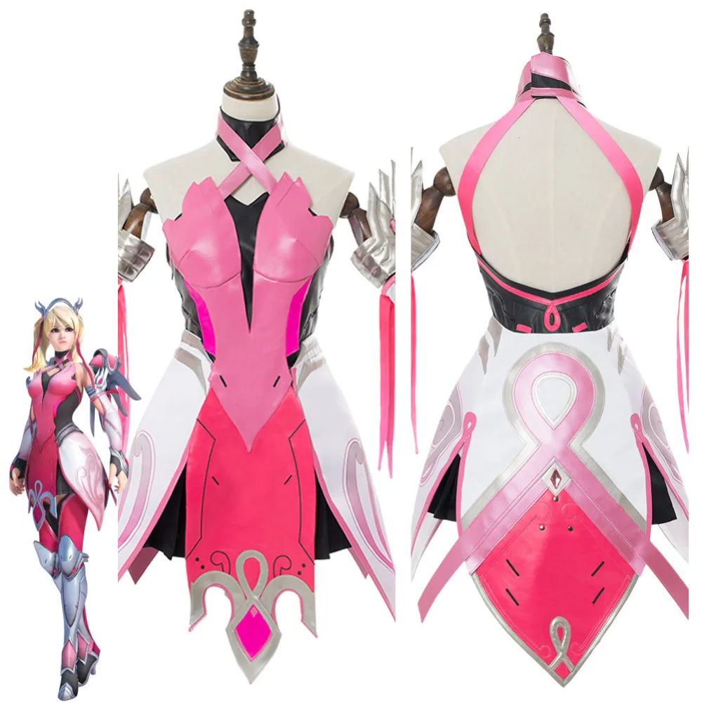 OW Cosplay Costume Mercy Angela Ziegler Outfit Pink Mercy Skin Cosplay Costume For Girls Females
OW Cosplay Costume Mercy Angela Ziegler Outfit Pink Mercy Skin Cosplay Costume For Girls Females