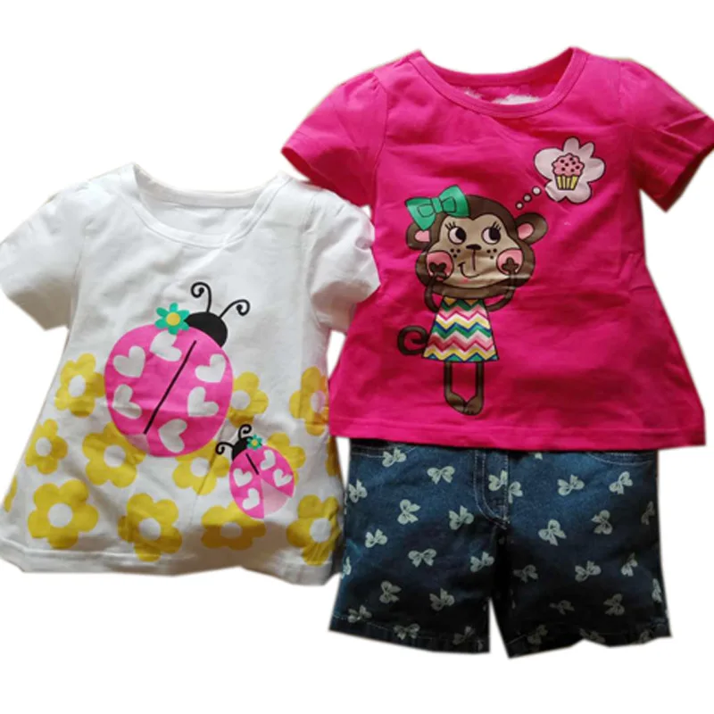 Новые футболки с короткими рукавами для маленьких девочек + джинсовые шорты со звездами детские топы, Короткие штаны комплекты из 2 предметов От 2 до 7 лет
Новые футболки с короткими рукавами для маленьких девочек + джинсовые шорты со звездами детские топы, Короткие штаны комплекты из 2 предметов От 2 до 7 лет