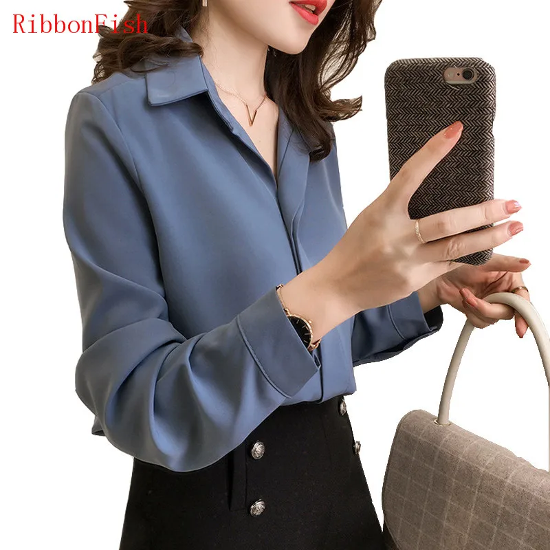 RibbonFish Women Casual Spring Autumn Style Chiffon Blouses Shirts Lady Girls Long Sleeve Turn-down Collar Blusas DD8101
RibbonFish Women Casual Spring Autumn Style Chiffon Blouses Shirts Lady Girls Long Sleeve Turn-down Collar Blusas DD8101