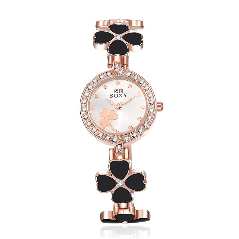 SOXY Brand Fashion Rose Gold Bracelet Watch Women Luxury Rhinestone Quartz Watch Full Steel Flower Ladies Watch Relogio Feminino
SOXY Brand Fashion Rose Gold Bracelet Watch Women Luxury Rhinestone Quartz Watch Full Steel Flower Ladies Watch Relogio Feminino