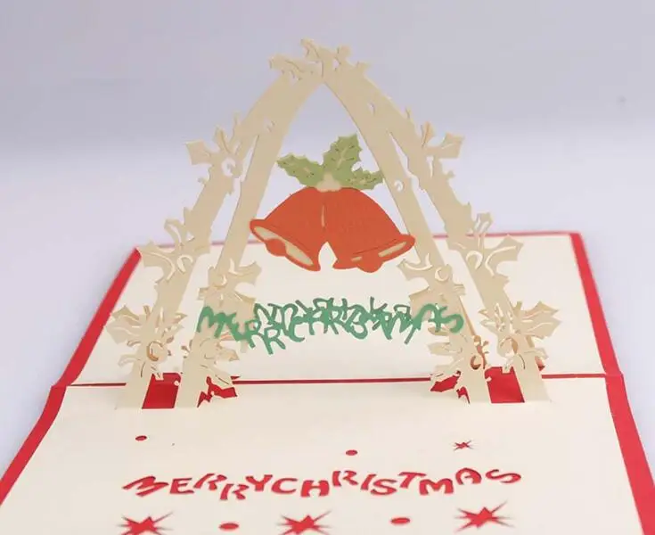 10pcs Bells Handmade Kirigami Origami 3D Pop UP Greeting Cards Invitation Postcard For Birthday Christmas Party Gift
10pcs Bells Handmade Kirigami Origami 3D Pop UP Greeting Cards Invitation Postcard For Birthday Christmas Party Gift