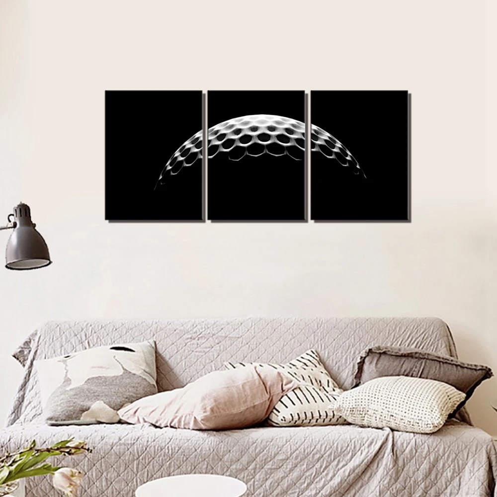 Black and White Golf Ball Wall Art Sport Art Print Picture for Living Room Wall Decor 3 Panels Frame Canvas Wall Art Home Decor
Black and White Golf Ball Wall Art Sport Art Print Picture for Living Room Wall Decor 3 Panels Frame Canvas Wall Art Home Decor