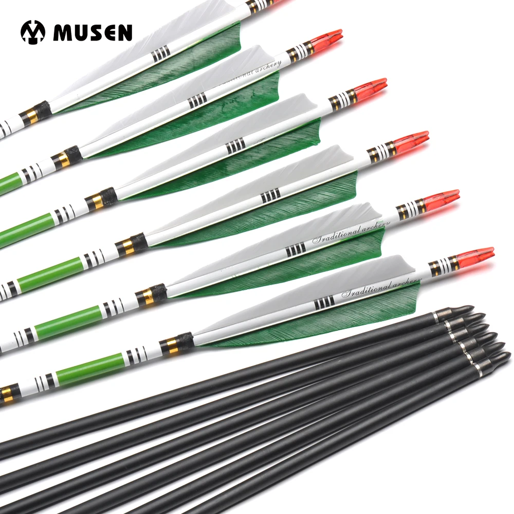 30 Inches Carbon Arrow Spine 500 Diameter 7.6mm for Compound Bow Recurve Bow Hunting Shooting Archery
30 Inches Carbon Arrow Spine 500 Diameter 7.6mm for Compound Bow Recurve Bow Hunting Shooting Archery