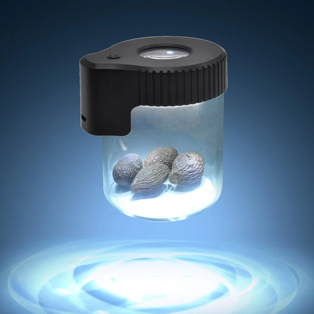 HONEYPUFF Light-Up LED Stash Jar 155ML Air Tight Storage Magnifying Jar Viewing Container Tobacco Vacuum Seal Plastic Pill Box
HONEYPUFF Light-Up LED Stash Jar 155ML Air Tight Storage Magnifying Jar Viewing Container Tobacco Vacuum Seal Plastic Pill Box