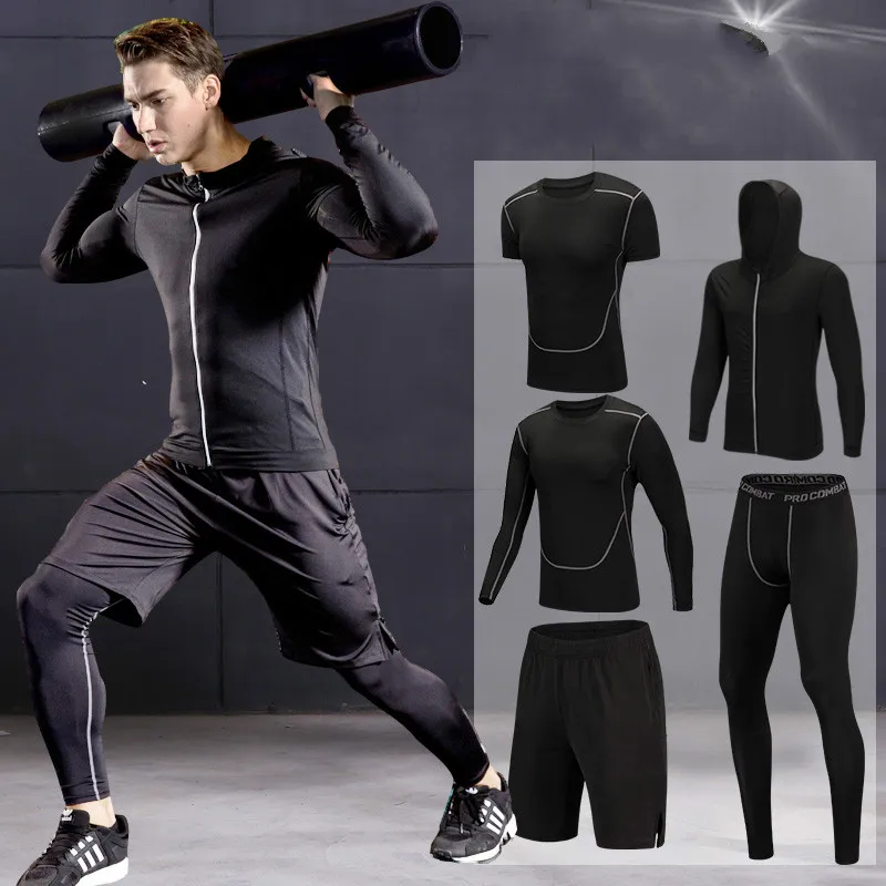 2022 Quick Dry Men's Running Sets 3/4/5pcs/sets Compression Sport Suits Basketball Tights Clothes Gym Fitness Jogging Sportswear
2022 Quick Dry Men's Running Sets 3/4/5pcs/sets Compression Sport Suits Basketball Tights Clothes Gym Fitness Jogging Sportswear