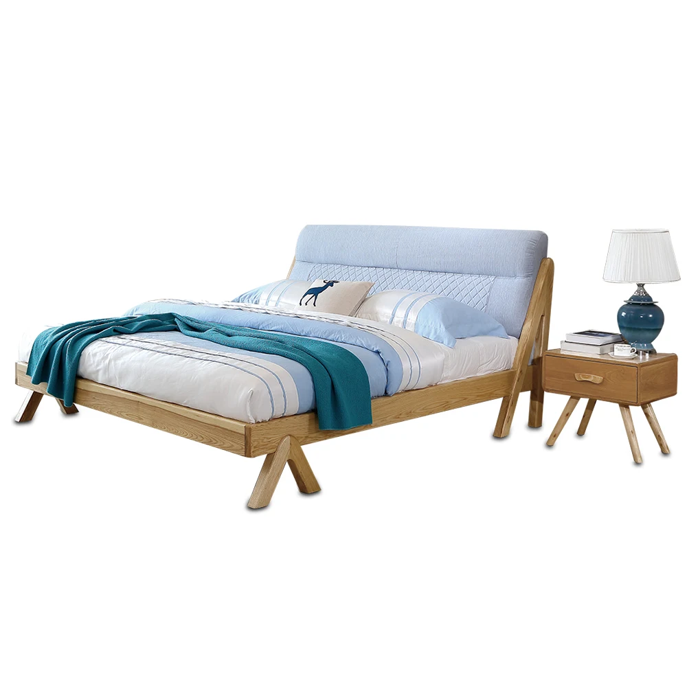 1122H3011 Original Nordic style Modern minimalist wedding king size All solid wood large bed frame
1122H3011 Original Nordic style Modern minimalist wedding king size All solid wood large bed frame
