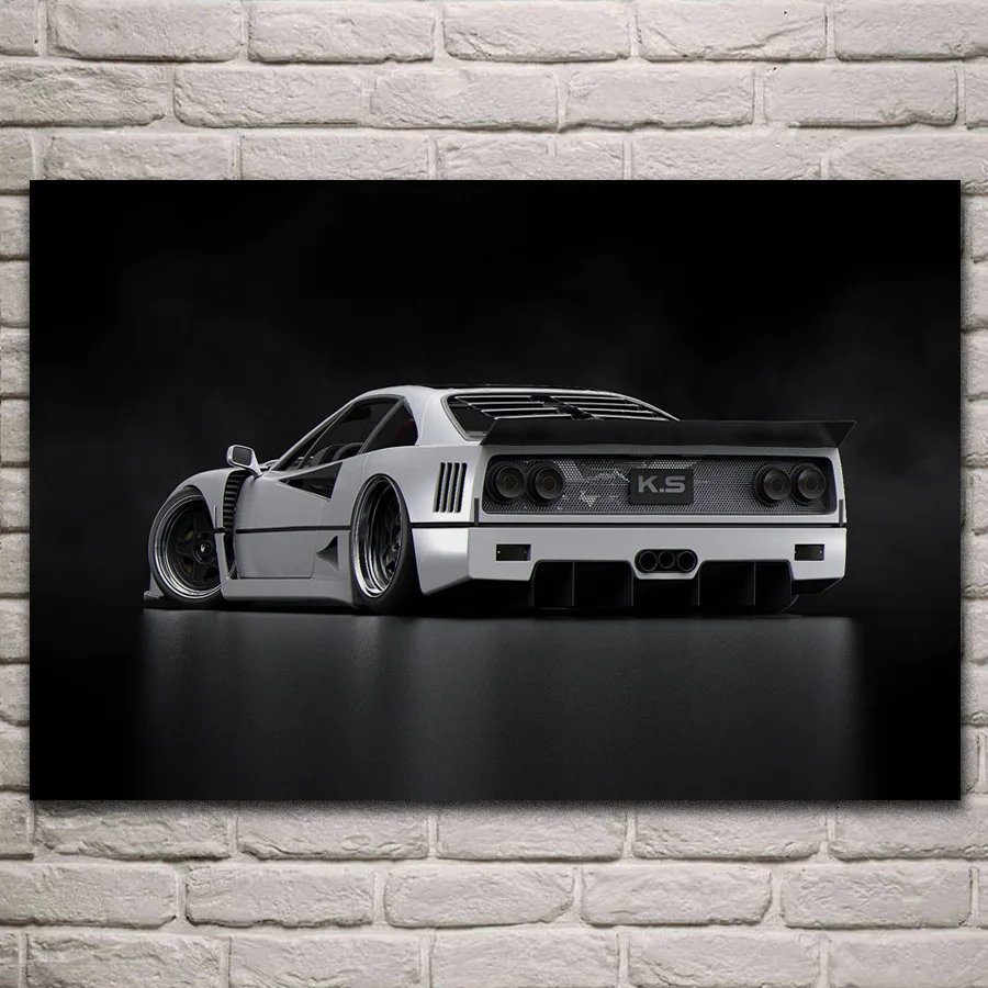 f40 saleem white classis retro supercar fabric posters on the wall picture home art living room decoration KH872
f40 saleem white classis retro supercar fabric posters on the wall picture home art living room decoration KH872
