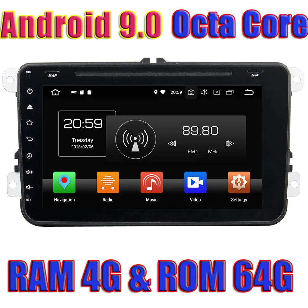 WANUSUAL Android 9.0 Car Multimedia Player For VW Caddy/Passat/ Sagitar/Tiguan/Touran/ Jetta/Seat/CC GPS Navigation NO DVD Radio
WANUSUAL Android 9.0 Car Multimedia Player For VW Caddy/Passat/ Sagitar/Tiguan/Touran/ Jetta/Seat/CC GPS Navigation NO DVD Radio