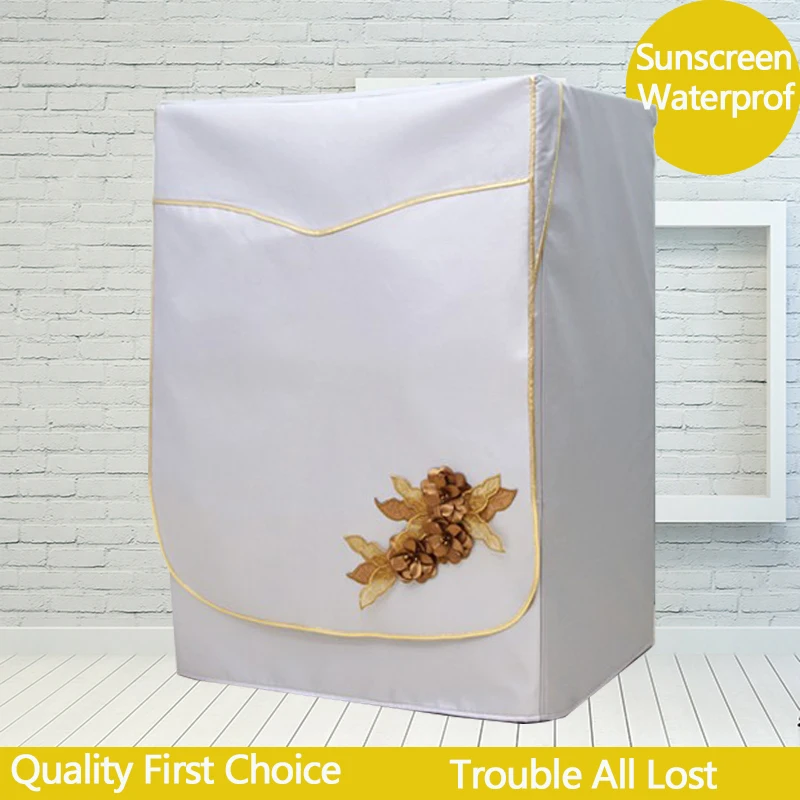 SRYSJS Embroidery Cover For Washing Machine Cover Beige Color Waterproof and Sun-proof Drum Machine Home Protective Cover
SRYSJS Embroidery Cover For Washing Machine Cover Beige Color Waterproof and Sun-proof Drum Machine Home Protective Cover
