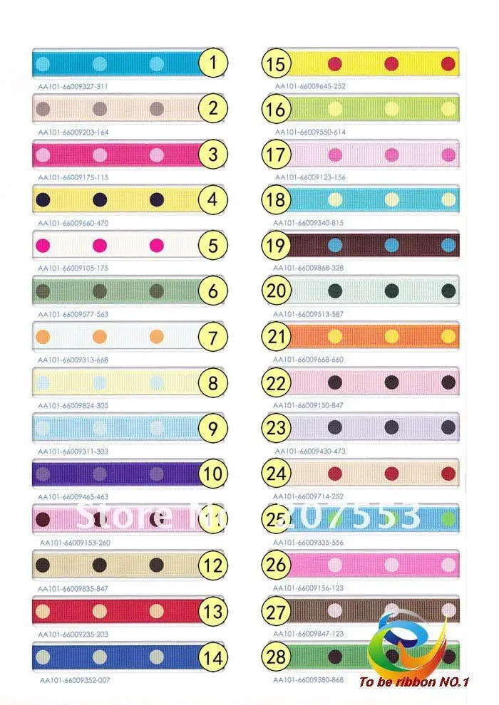 100yards 3/8" 10mm Polka Dots Grosgrain Ribbon U Pick From 28 Colors ~High Quality Ribbon Craft Wholesale -Free Shipping WY-012
100yards 3/8" 10mm Polka Dots Grosgrain Ribbon U Pick From 28 Colors ~High Quality Ribbon Craft Wholesale -Free Shipping WY-012
