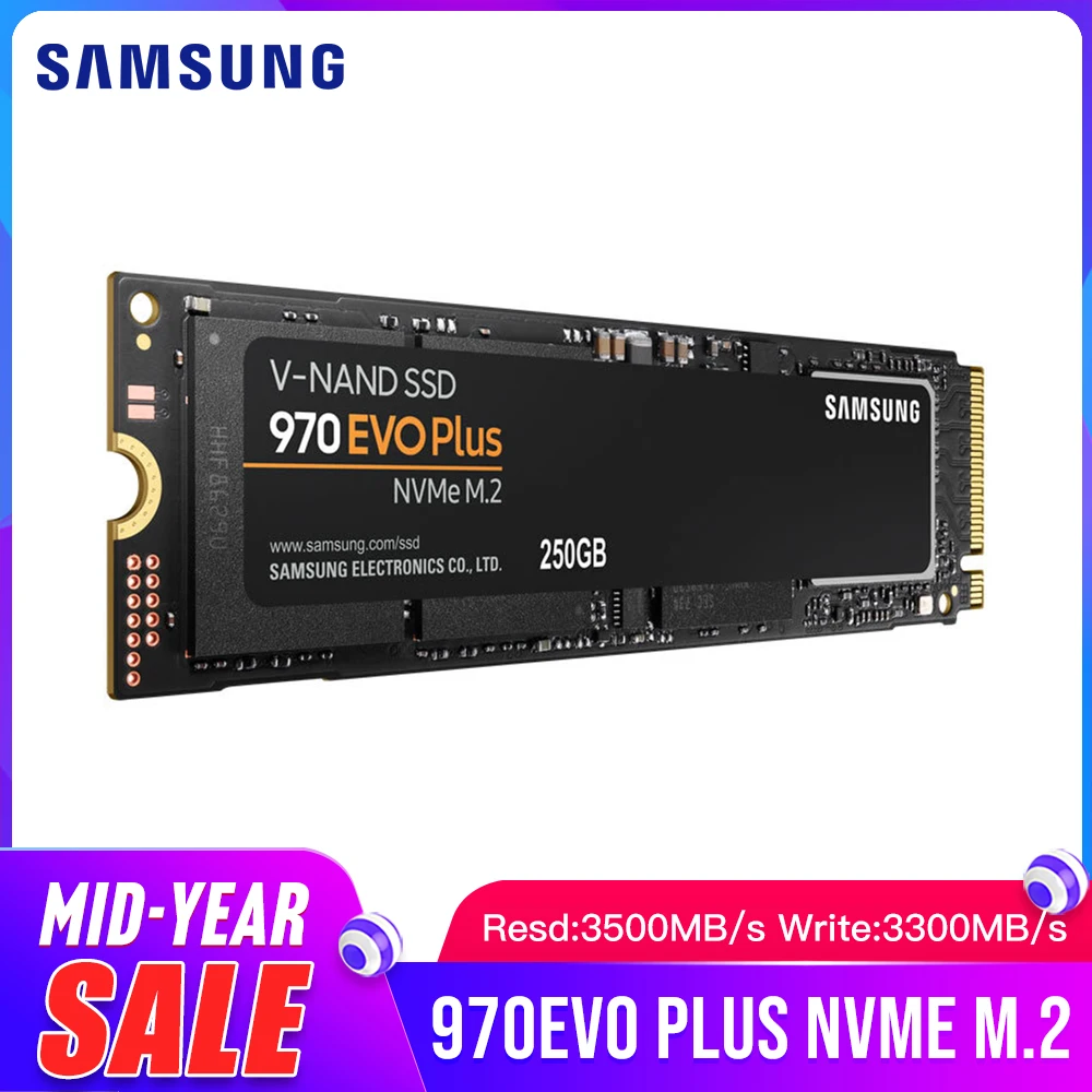 Samsung SSD 970 EVO Plus 250GB 500GB 1TB NVMe M.2 2280 Internal Solid State Hard Disk 970 Evo Plus SSD PCIe 3.0 x4, NVMe 1.3
Samsung SSD 970 EVO Plus 250GB 500GB 1TB NVMe M.2 2280 Internal Solid State Hard Disk 970 Evo Plus SSD PCIe 3.0 x4, NVMe 1.3