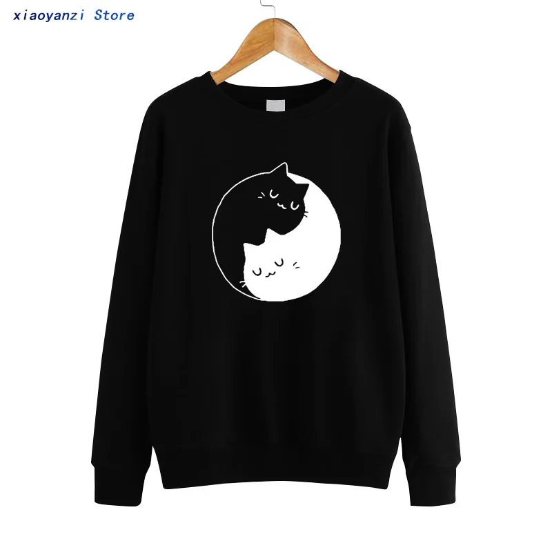 Yin and Yang Cat Women Cotton Sweatshirts Fashion Women's Sweatshirt Pullovers Women Hoodies Plus Size euu3469-76
Yin and Yang Cat Women Cotton Sweatshirts Fashion Women's Sweatshirt Pullovers Women Hoodies Plus Size euu3469-76