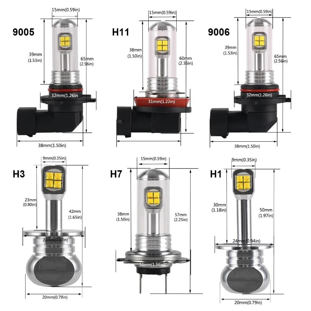 NIGHTEYE H11 LED Fog Light Bulbs H1 H3 H7 9005 9006 H8 H9 HB3 HB4 Car Fog Lamp 160W 1500LM 6000K Auto Driving Lights CREE Chip
NIGHTEYE H11 LED Fog Light Bulbs H1 H3 H7 9005 9006 H8 H9 HB3 HB4 Car Fog Lamp 160W 1500LM 6000K Auto Driving Lights CREE Chip
