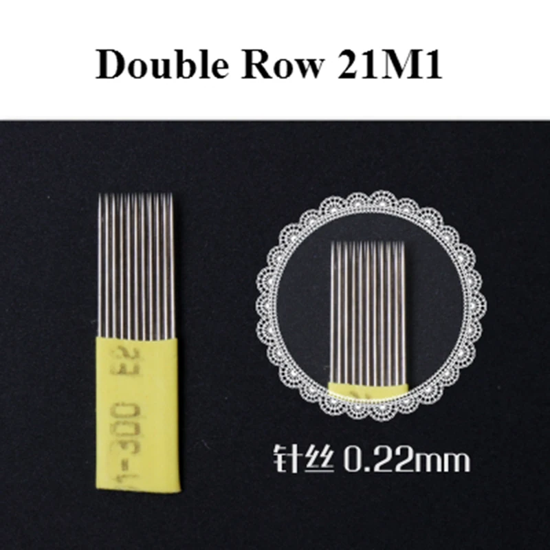 Cheapest 100PCS Microblading Shading Blades Tattoo Needles 21 Pin DOUBLE ROW Microblading Needles 21M1 permanent Fog Brow Needle
Cheapest 100PCS Microblading Shading Blades Tattoo Needles 21 Pin DOUBLE ROW Microblading Needles 21M1 permanent Fog Brow Needle