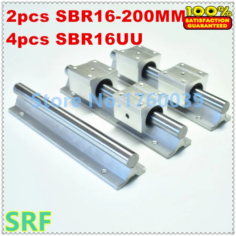 2pcs 16mm linear rail SBR16 L200mm linear bearing supported rail + 4pcs SBR16UU Linear Motion Bearing Blocks
2pcs 16mm linear rail SBR16 L200mm linear bearing supported rail + 4pcs SBR16UU Linear Motion Bearing Blocks