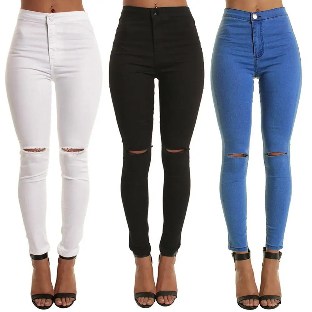 Summer Women Casual Slim Solid Hole Long Jeans Zippers Sexy Skinny Casual Vintage Trousers Stretchy Pencil Denim Pants AD
Summer Women Casual Slim Solid Hole Long Jeans Zippers Sexy Skinny Casual Vintage Trousers Stretchy Pencil Denim Pants AD