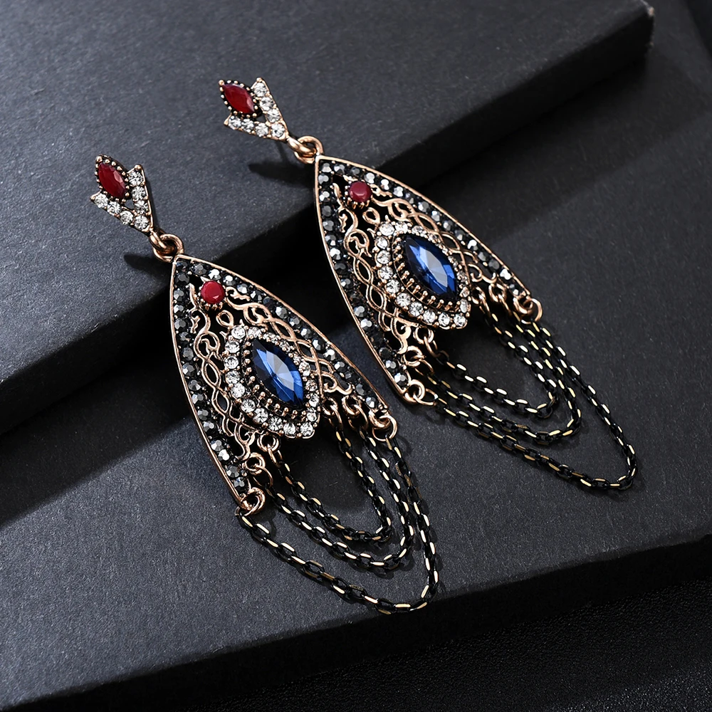 Turkish Jewelry Antique Gold Resin Earrings for Women Handmade Multi-layer Earrings Geometric Large Chain Dangling Long Brincos
Turkish Jewelry Antique Gold Resin Earrings for Women Handmade Multi-layer Earrings Geometric Large Chain Dangling Long Brincos