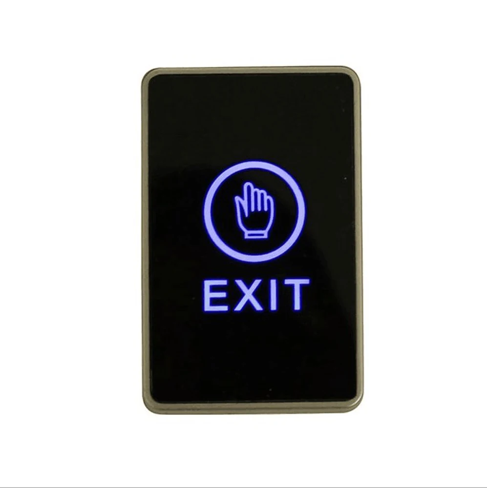 Bule Backlight Touch Exit Button Infrared Contactless Door Release Switch for Access Control System |