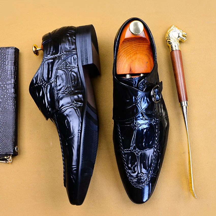 Elegant Genuine Leather Formal Dress Man Monk Strap Runway Shoes Pointed Toe Belt Handmade Men's Modern Party Footwear AS111
Elegant Genuine Leather Formal Dress Man Monk Strap Runway Shoes Pointed Toe Belt Handmade Men's Modern Party Footwear AS111